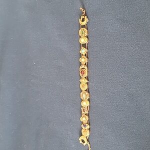 Victorian slide charm bracelet